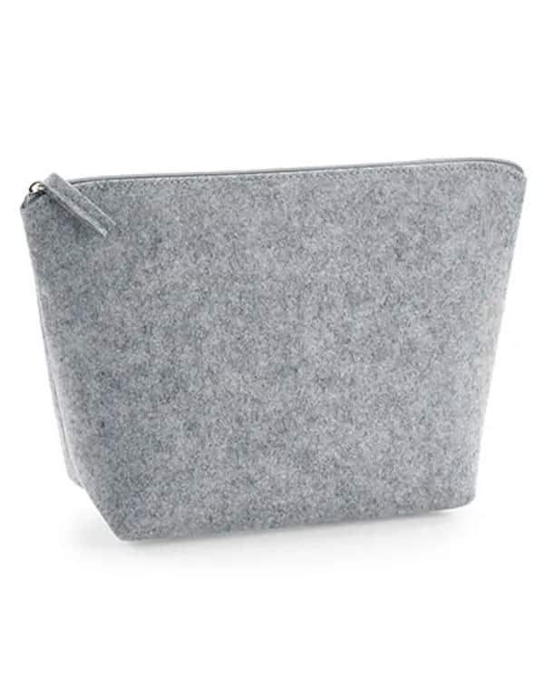 Felt Accessory Bag - Grey Melange