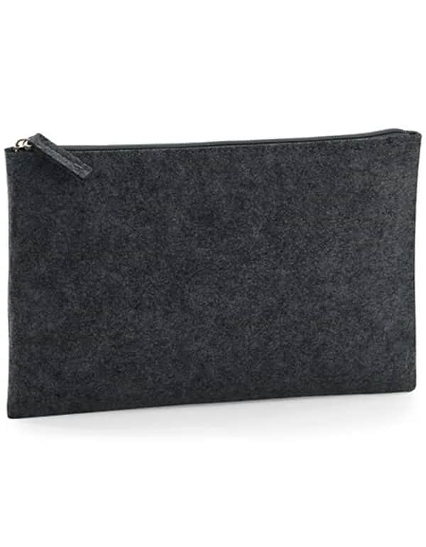 Felt Accessory Pouch - Charcoal Melange