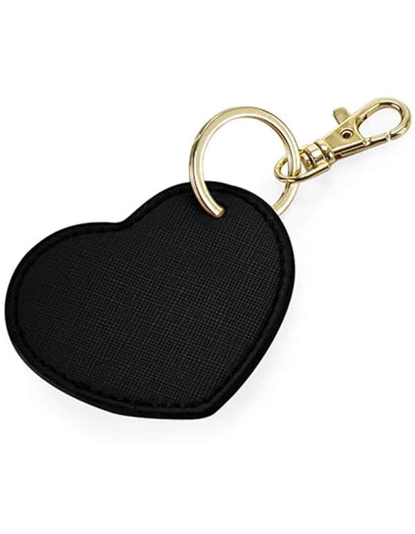 Boutique Heart Key Clip - Black