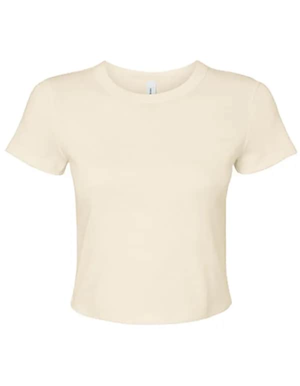 Women´s Micro Rib Baby Tee - Solid Natural Blend
