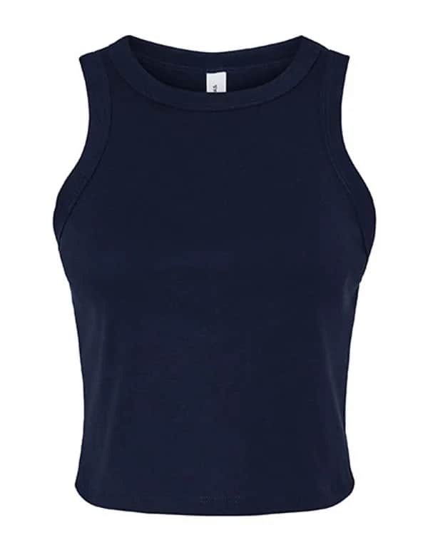 Women´s Micro Rib Racer Tank - Solid Navy Blend