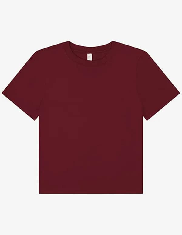 Women´s Heavy Boxy Tee - Maroon