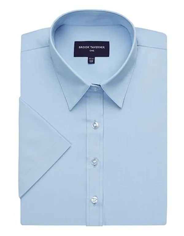 Eos Short Sleeve Blouse - Blue