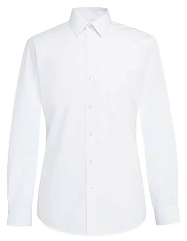 Men´s Slim Fit Shirt Vulcan Longsleeve - White