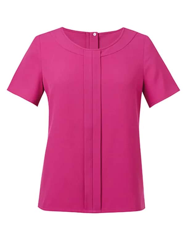 Women´s Verona Short Sleeve Blouse - Fuchsia
