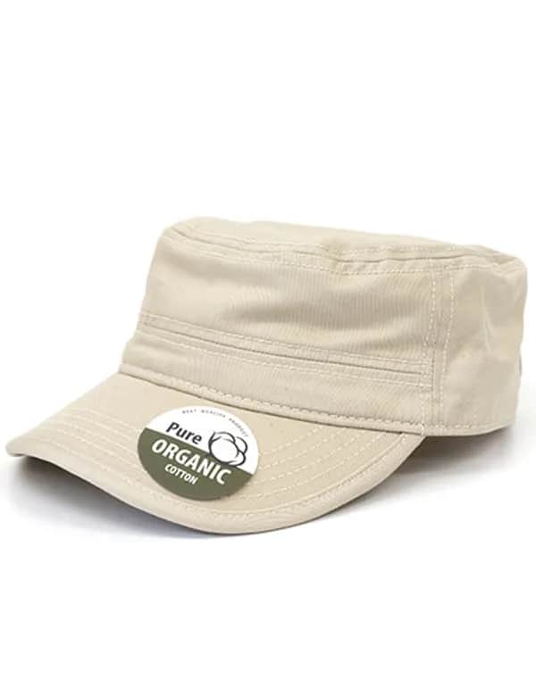 Organic Cotton Army Cap Washed - Sand