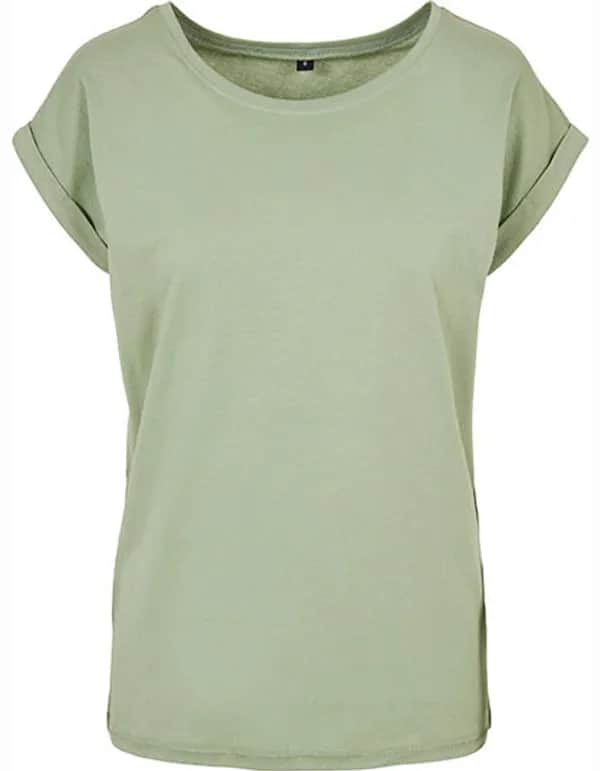 Ladies´ Extended Shoulder Tee - Soft Salvia