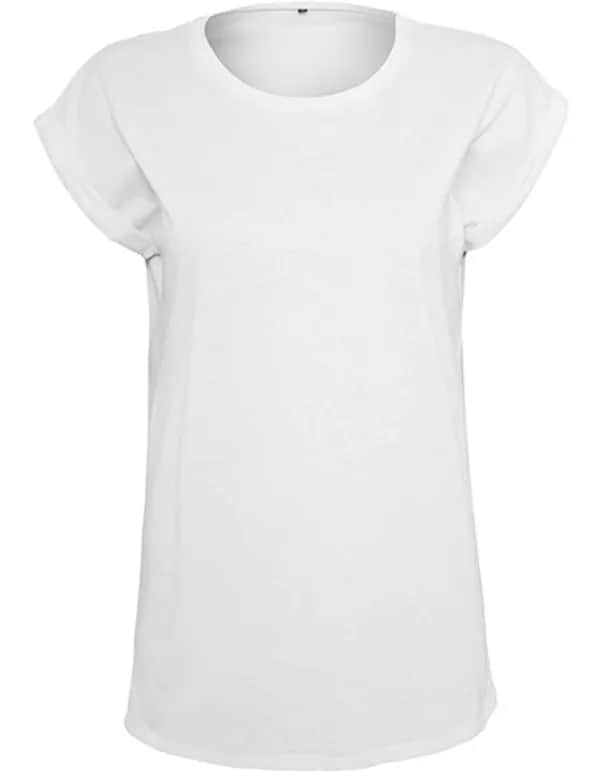Ladies´ Extended Shoulder Tee - White