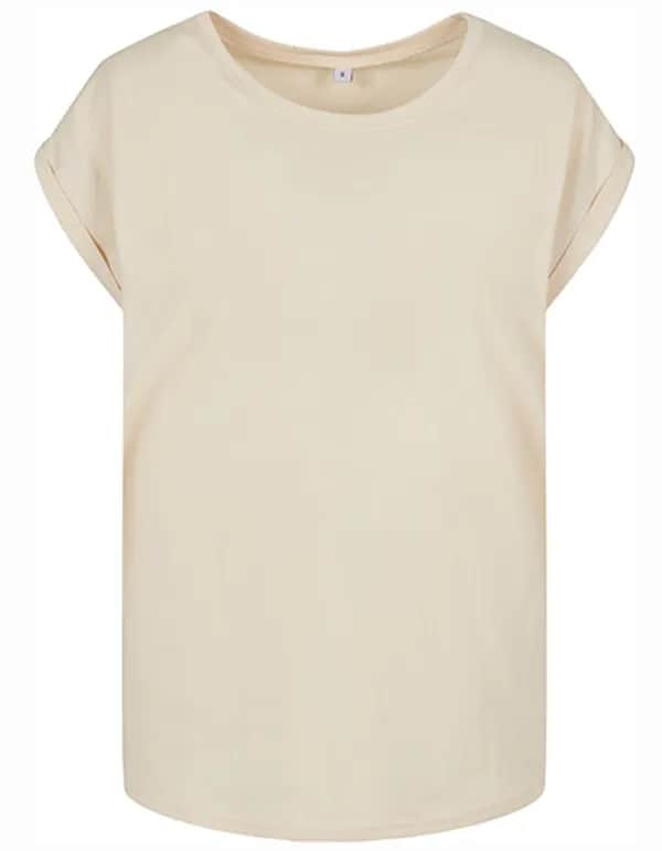Ladies´ Extended Shoulder Tee - White Sand