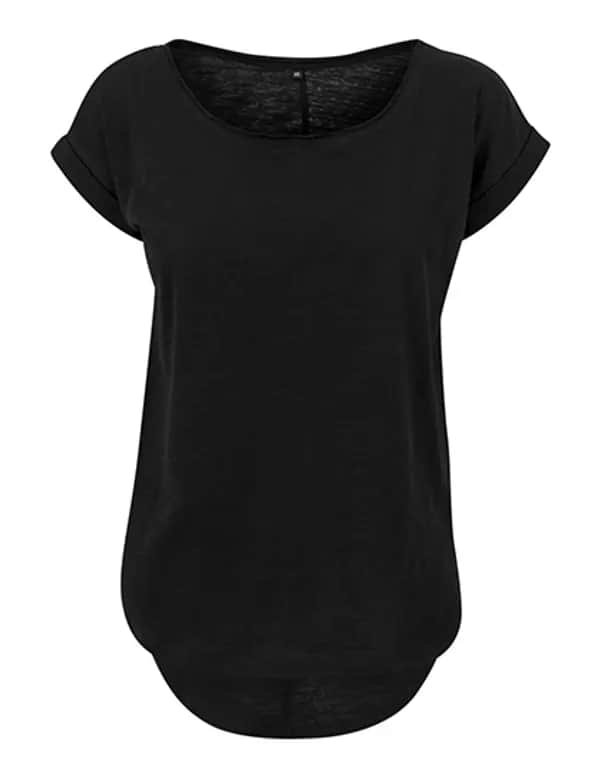 Ladies´ Long Slub Tee - Black