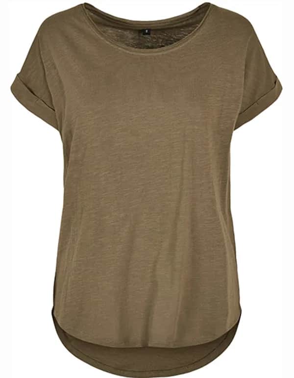 Ladies´ Long Slub Tee - Olive