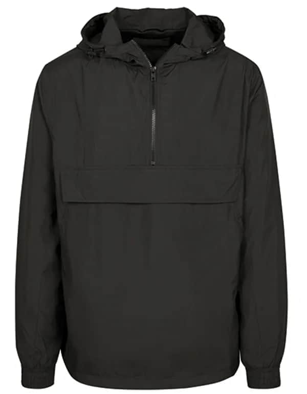 Basic Pull Over Jacket - Black