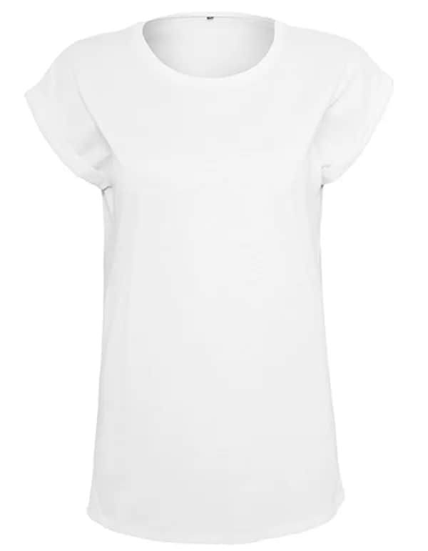 Ladies´ Organic Extended Shoulder Tee - White