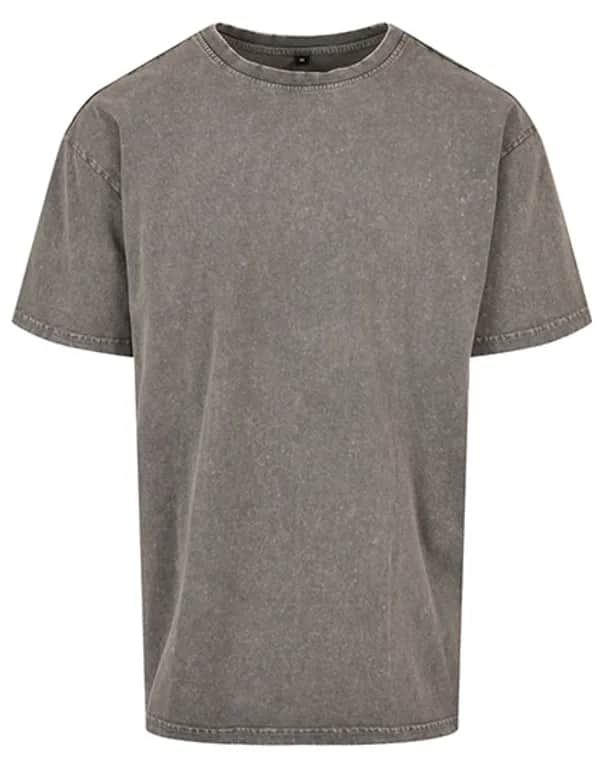 Acid Washed Heavy Oversize Tee - Asphalt