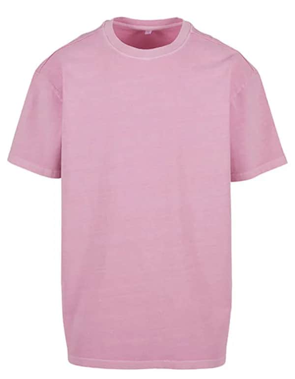 Acid Washed Heavy Oversize Tee - Cool Pink