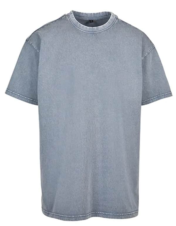 Acid Washed Heavy Oversize Tee - Vintage Blue