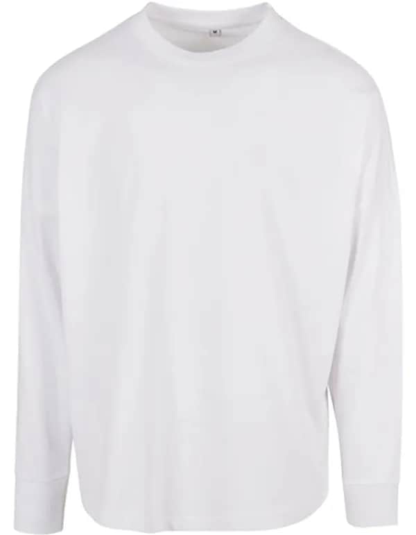 Oversized Cut On Sleeve Longsleeve - White