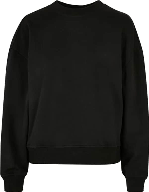 Ladies Oversized Crewneck Sweatshirt - Black