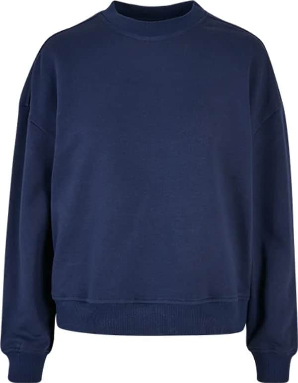 Ladies Oversized Crewneck Sweatshirt - Light Navy