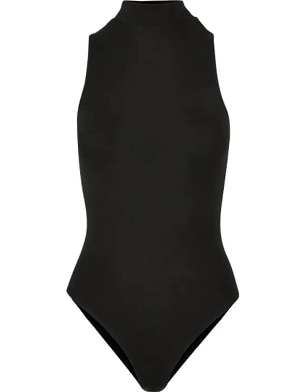 Ladies Sleeveless Turtleneck Body - Black
