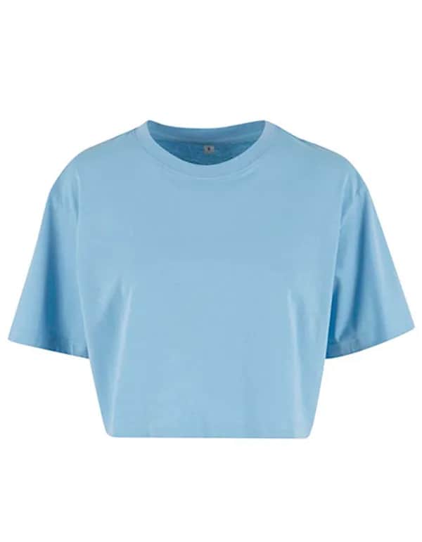 Ladies Short Oversized Tee - Powder Blue