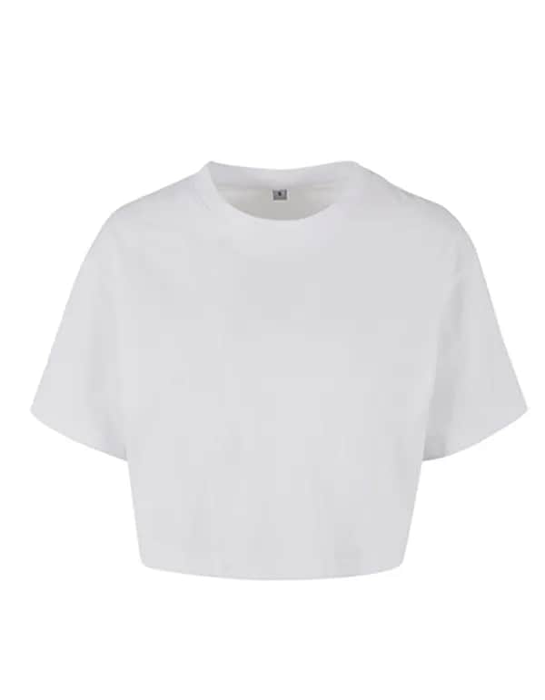 Ladies Short Oversized Tee - White