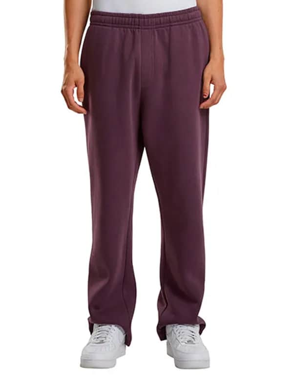 Fluffy Track Sweatpants - Plum Purple