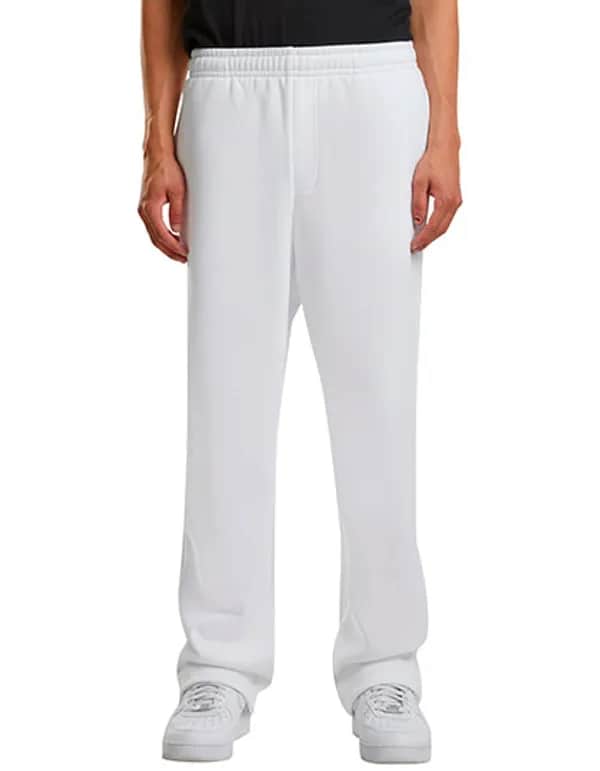 Fluffy Track Sweatpants - White