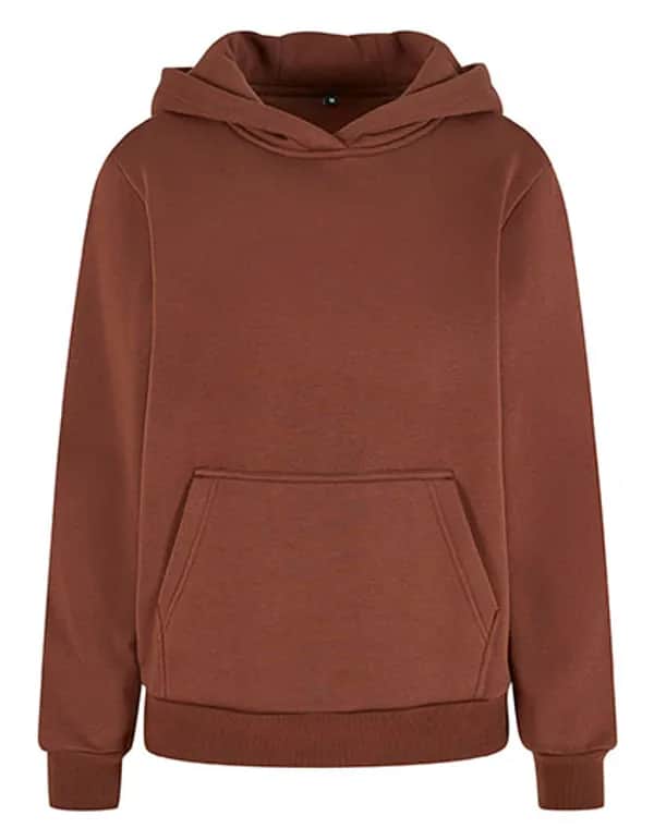 Ladies Fluffy Hoody - Chocolate Brown