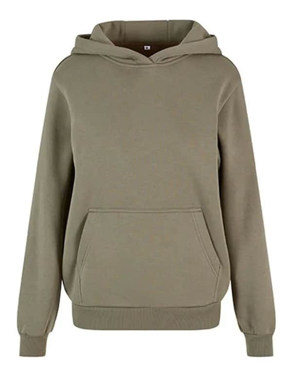Ladies Fluffy Hoody - Pale Olive