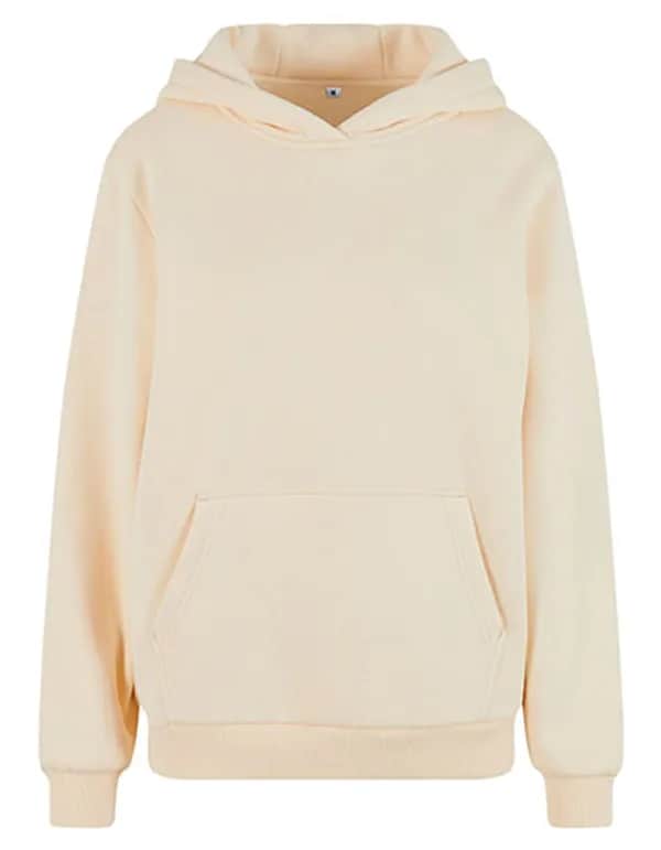 Ladies Fluffy Hoody - White Sand