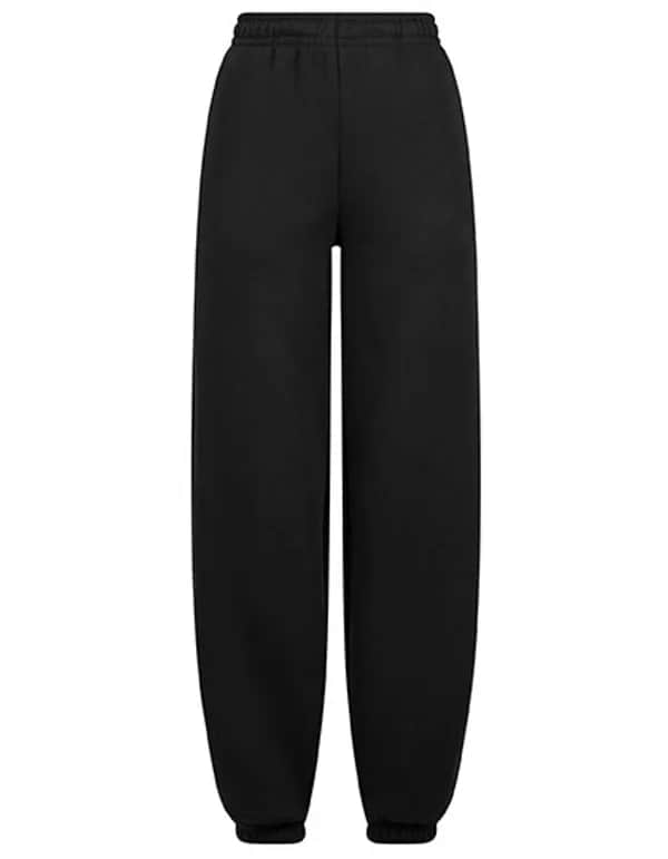 Ladies Fluffy Sweatpants - Black