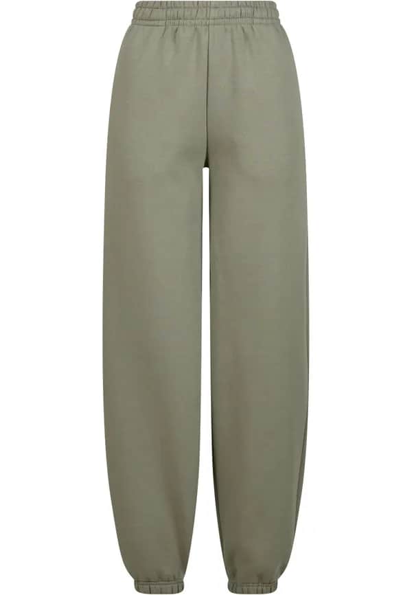 Ladies Fluffy Sweatpants - Pale Olive