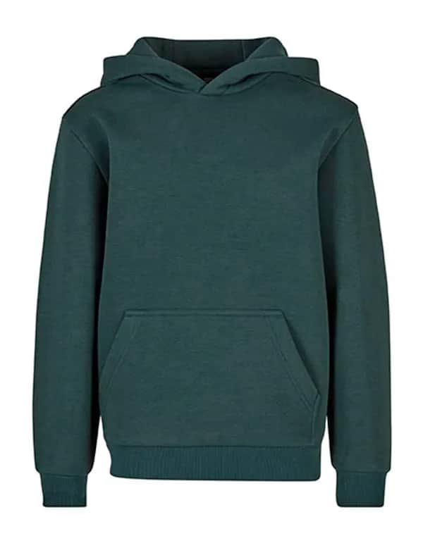 Kids Fluffy Hoody - Bottle Green