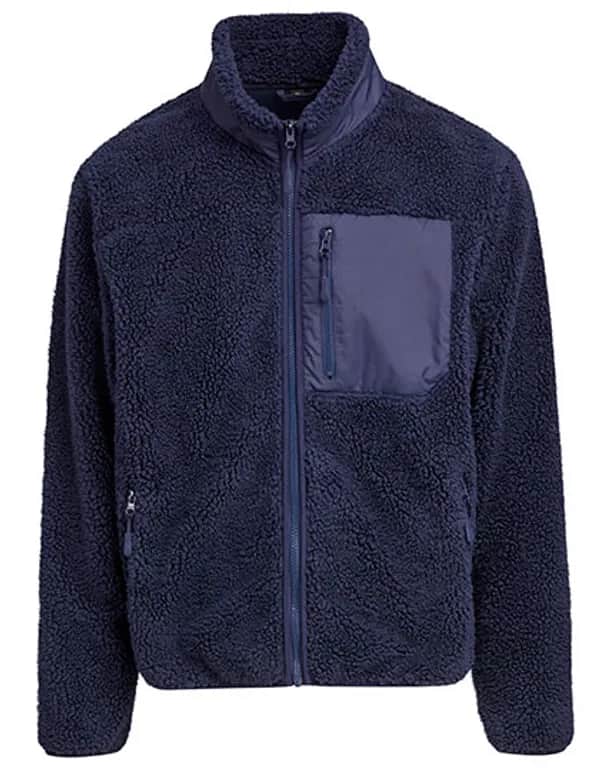 Bonded Sherpa Jacket - Navy