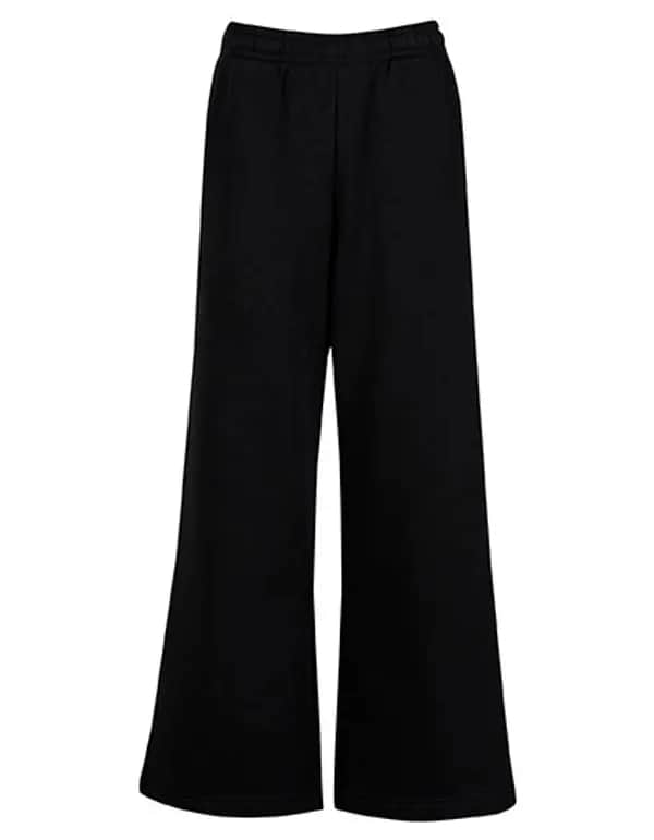 Ladies Wideleg Sweatpants - Black