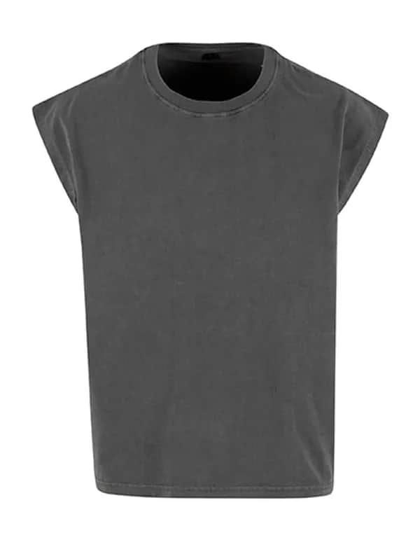 Vintage Cropped Heavy Sleeveless Tee - Magnet