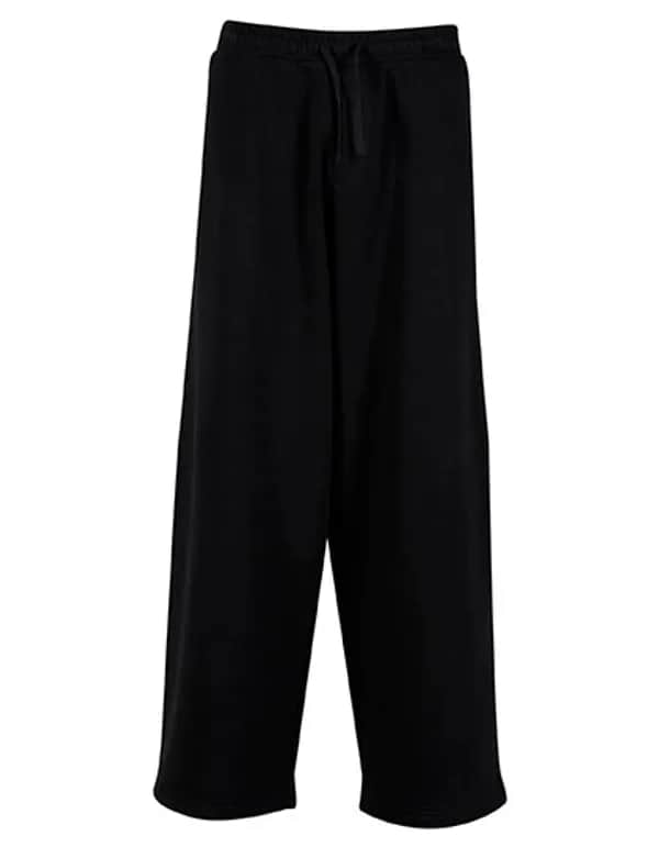Wideleg Sweatpants - Black