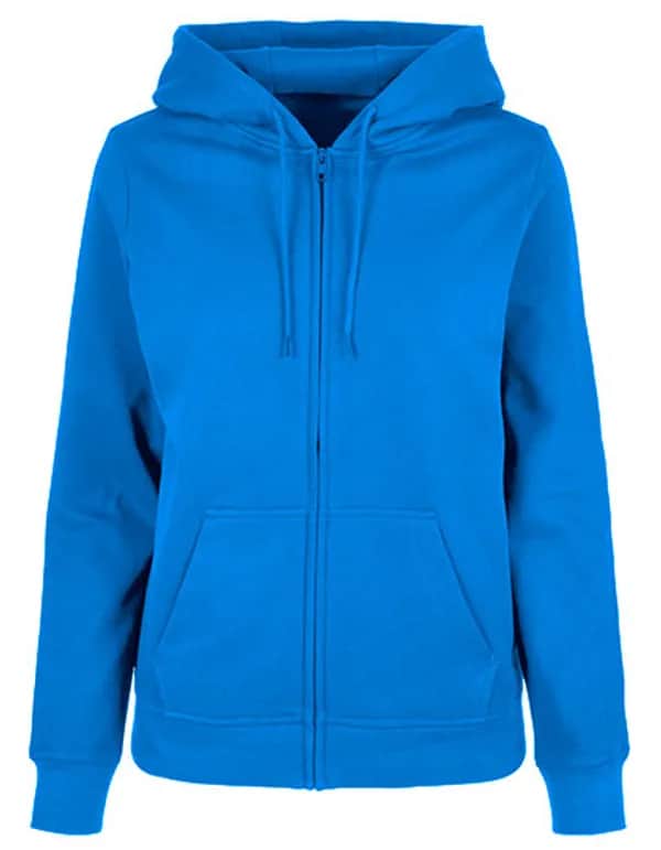 Ladies Basic Zip Hoody - Intense Blue