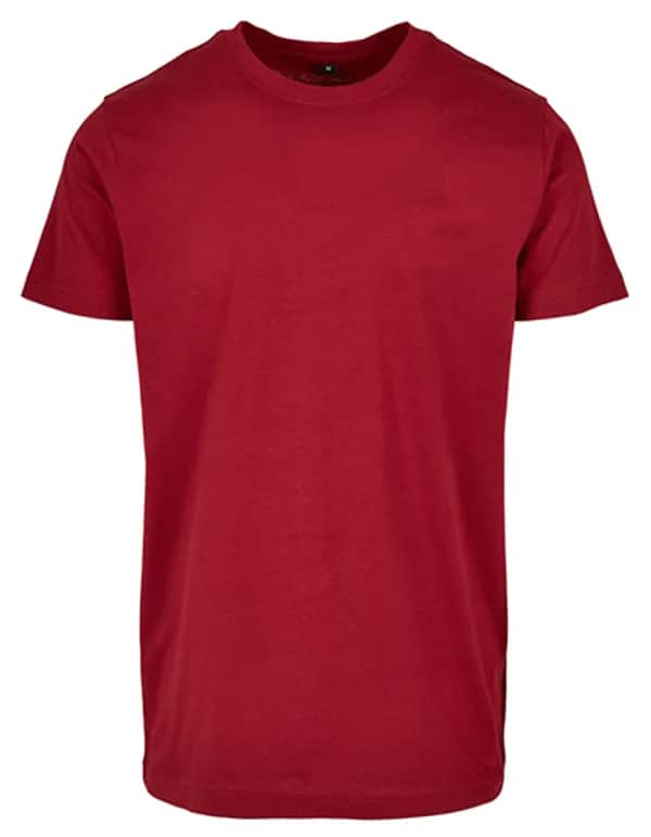 Basic Round Neck T-Shirt - Burgundy