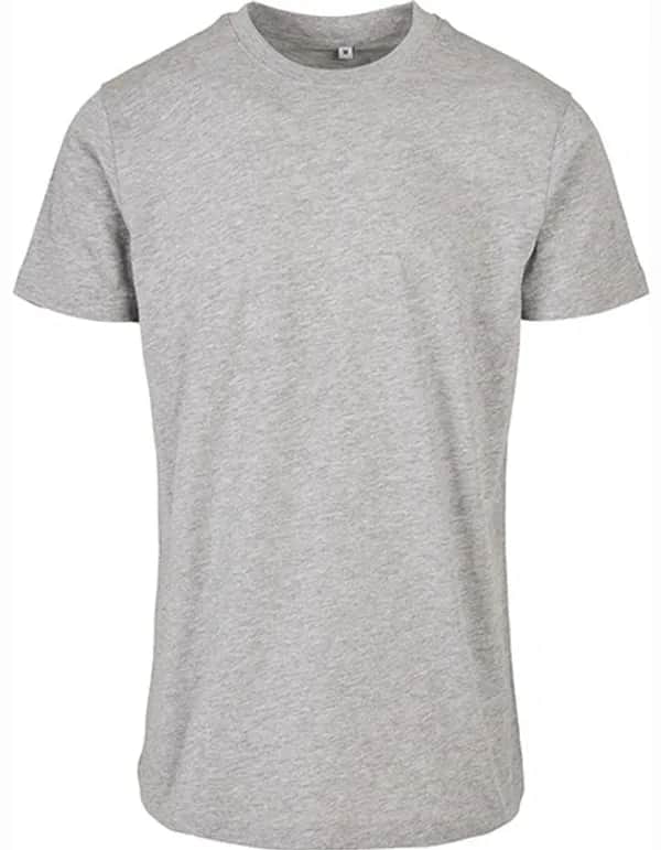 Basic Round Neck T-Shirt - Heather Grey