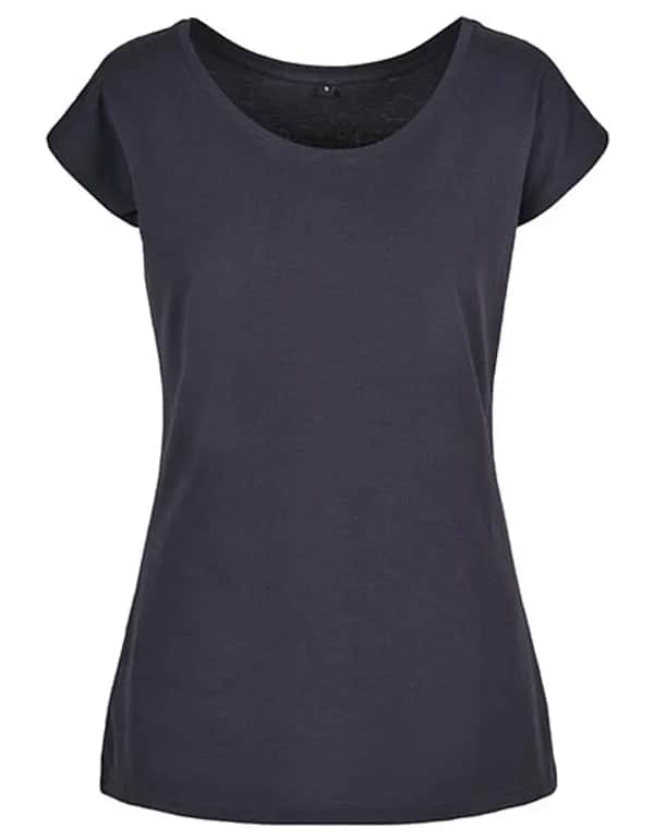 Ladies´ Wide Neck Tee - Navy