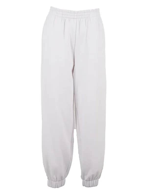 Ladies Basic Sweatpants - White