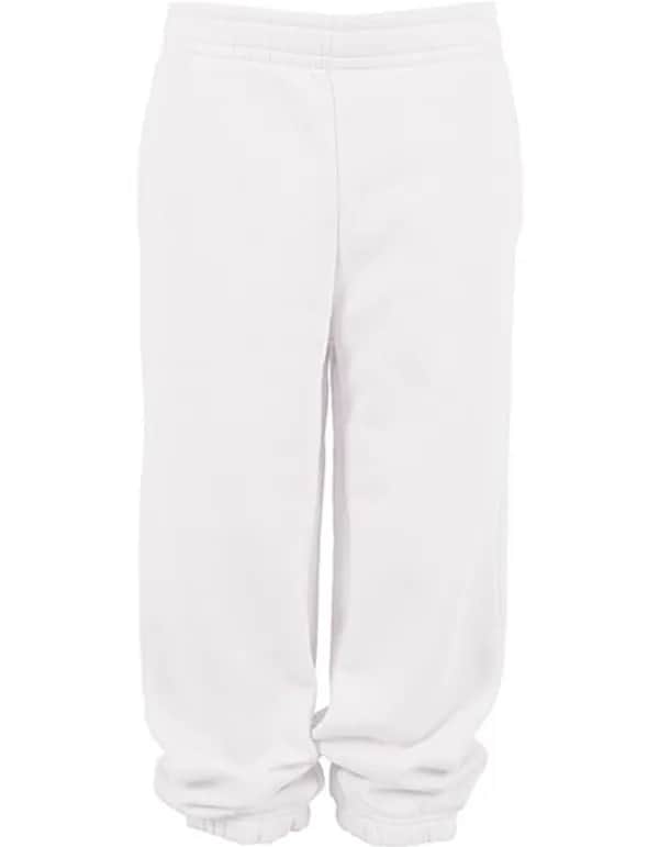 Kids Basic Sweatpants - White