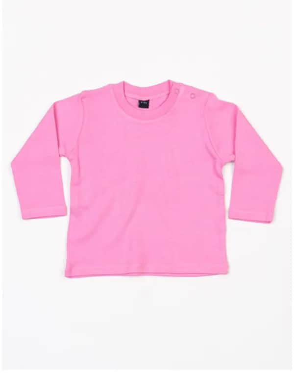 Baby Long Sleeve T - Bubble Gum Pink