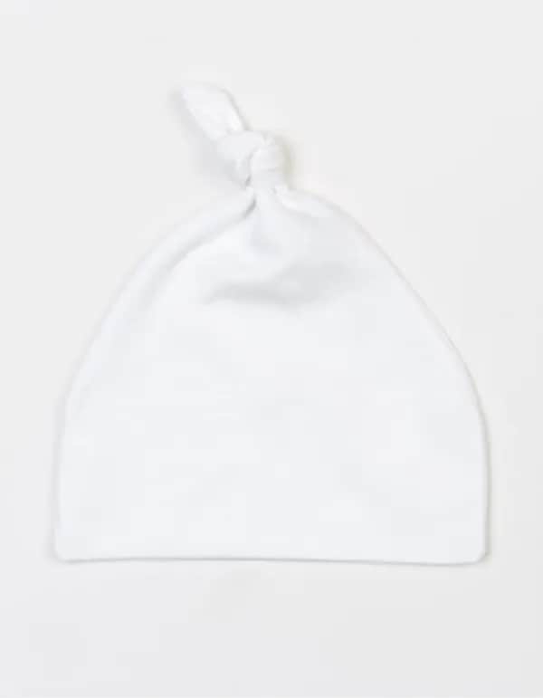 Baby One Knot Hat - White