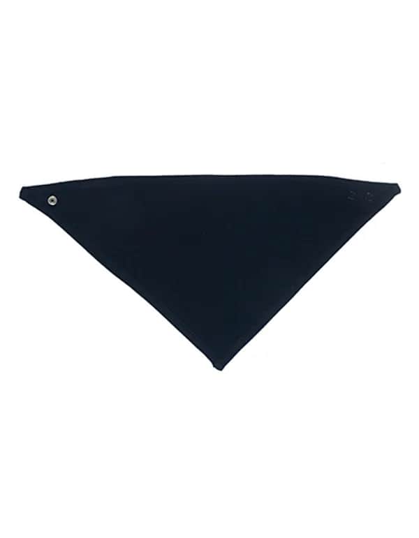 Bandana Bib - White/Nautical Navy