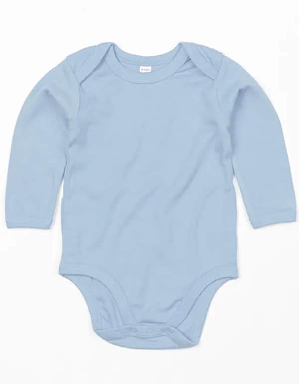 Baby Long Sleeve Bodysuit - Dusty Blue