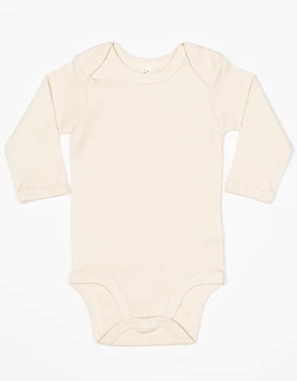 Baby Long Sleeve Bodysuit - Organic Natural