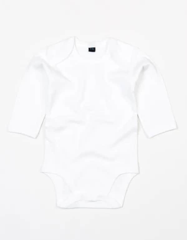 Baby Long Sleeve Bodysuit - White